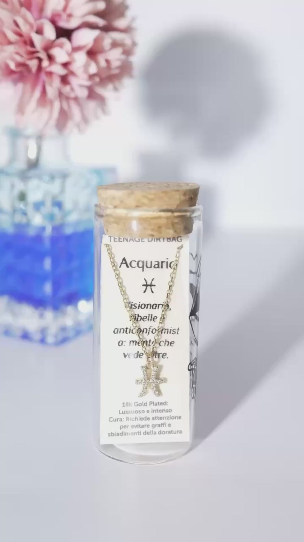 COSMIC SIGN - ACQUARIO – Placcata Oro 18k | Teenage Dirtbag