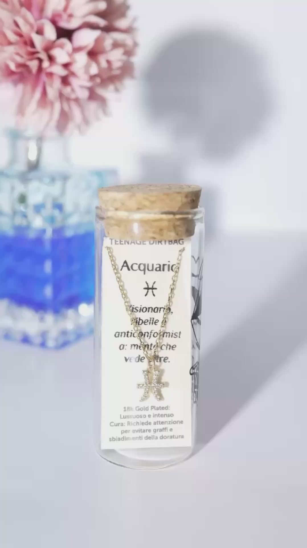 COSMIC SIGN - ACQUARIO – Placcata Oro 18k | Teenage Dirtbag