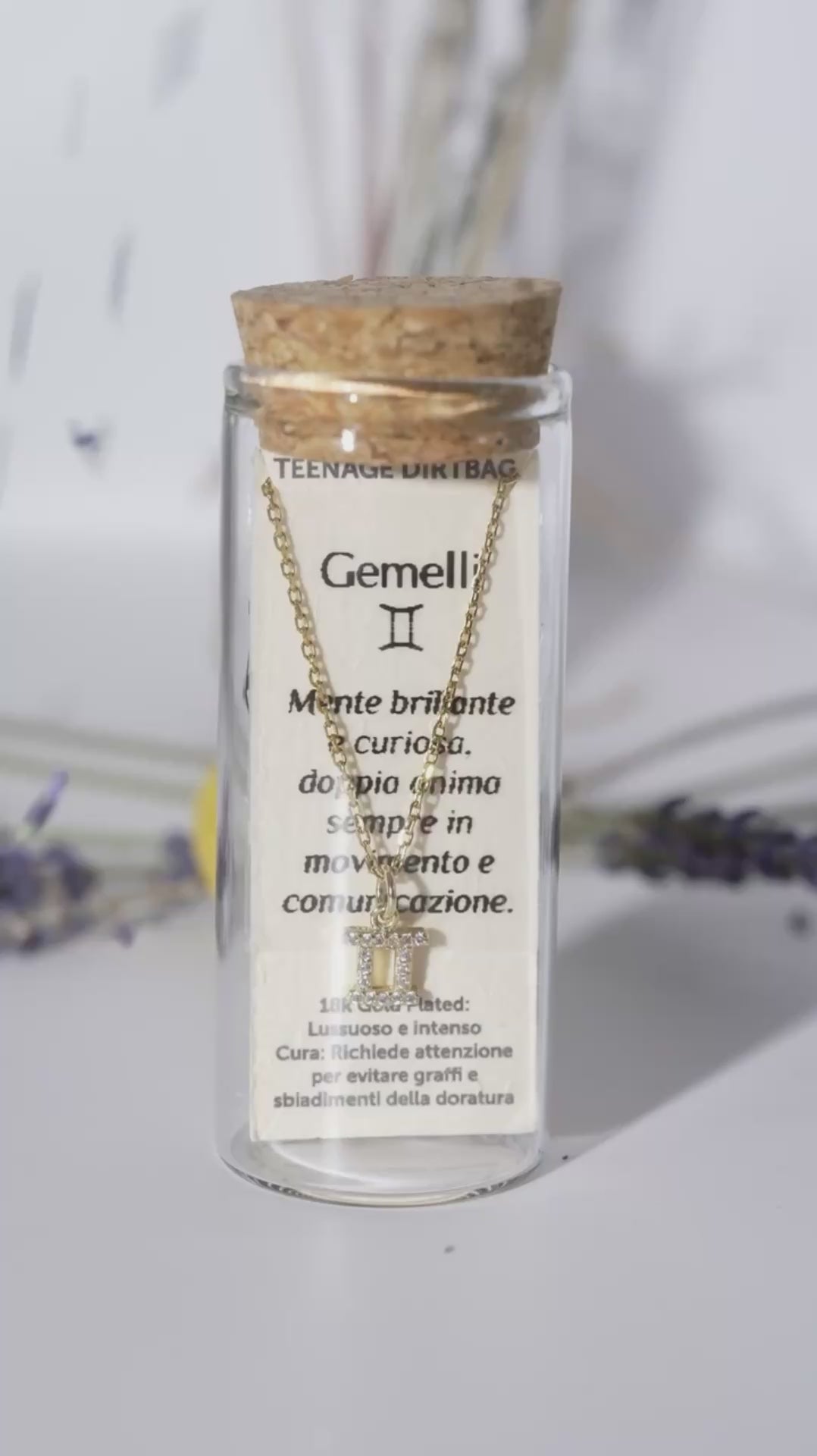COSMIC SIGN - GEMELLI – Placcata Oro 18k | Teenage Dirtbag
